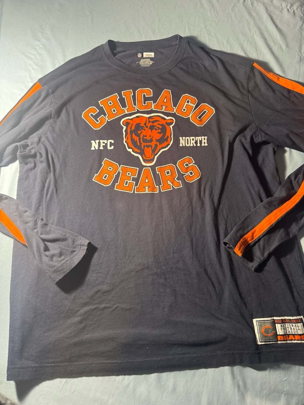 NFL Team Apparel Chicago Bears Long Sleeve T-Shirt Size 2XL